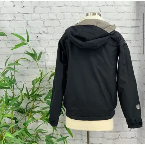 Columbia Black w/ Red & White Stripe Ski Jacket Size S - Picture 2 of 9